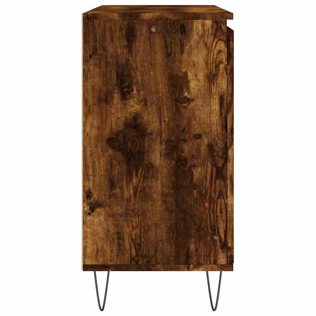 Sideboard Räuchereiche 101,5x35x70 cm Holzwerkstoff