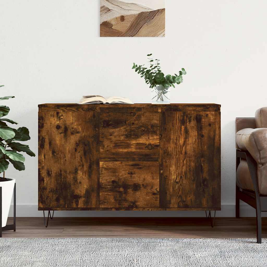 Sideboard Räuchereiche 101,5x35x70 cm Holzwerkstoff