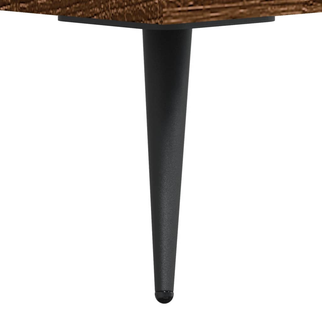 Table de chevet chêne marron 40x35x47,5 cm matériau bois