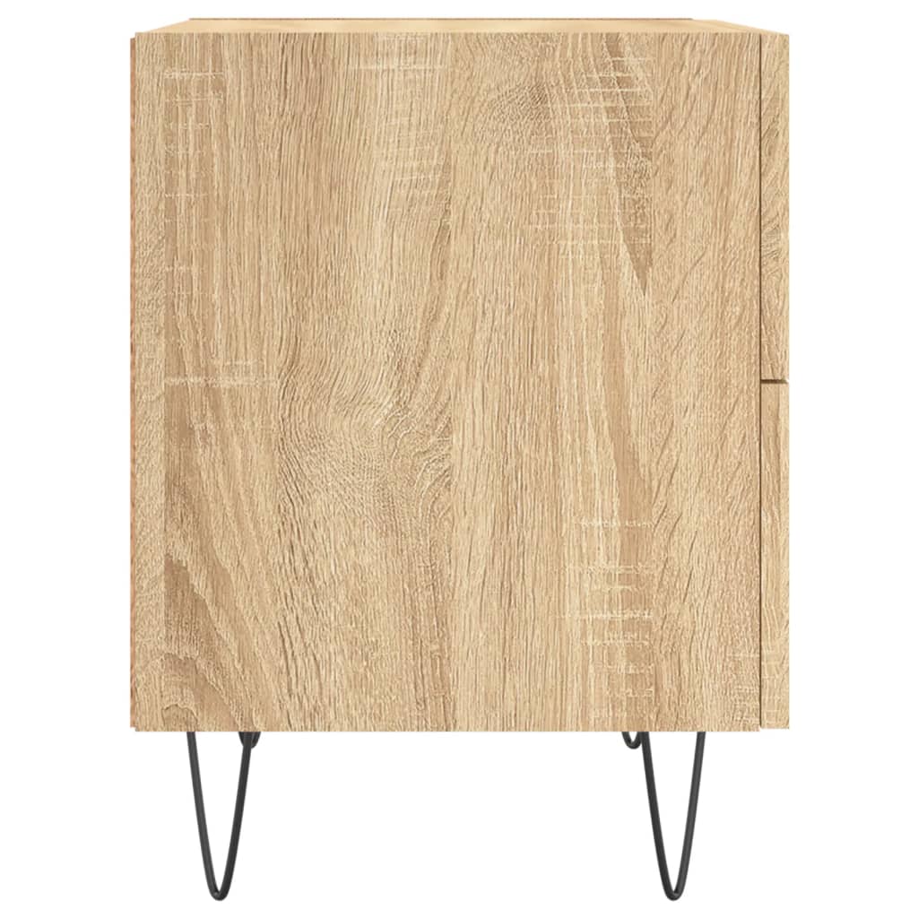 Tables de chevet 2 pcs. Chêne Sonoma 40x35x47,5 cm matériau bois