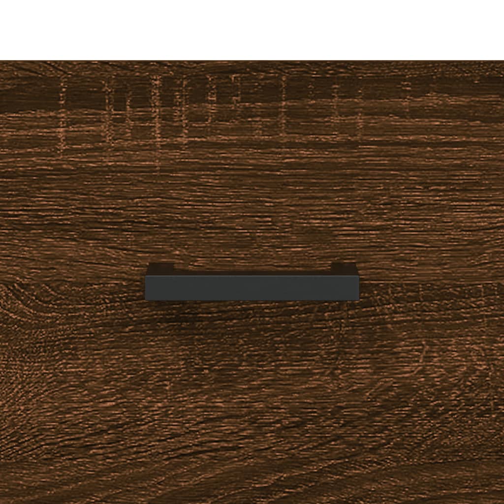 Table de chevet chêne marron 40x35x47,5 cm matériau bois