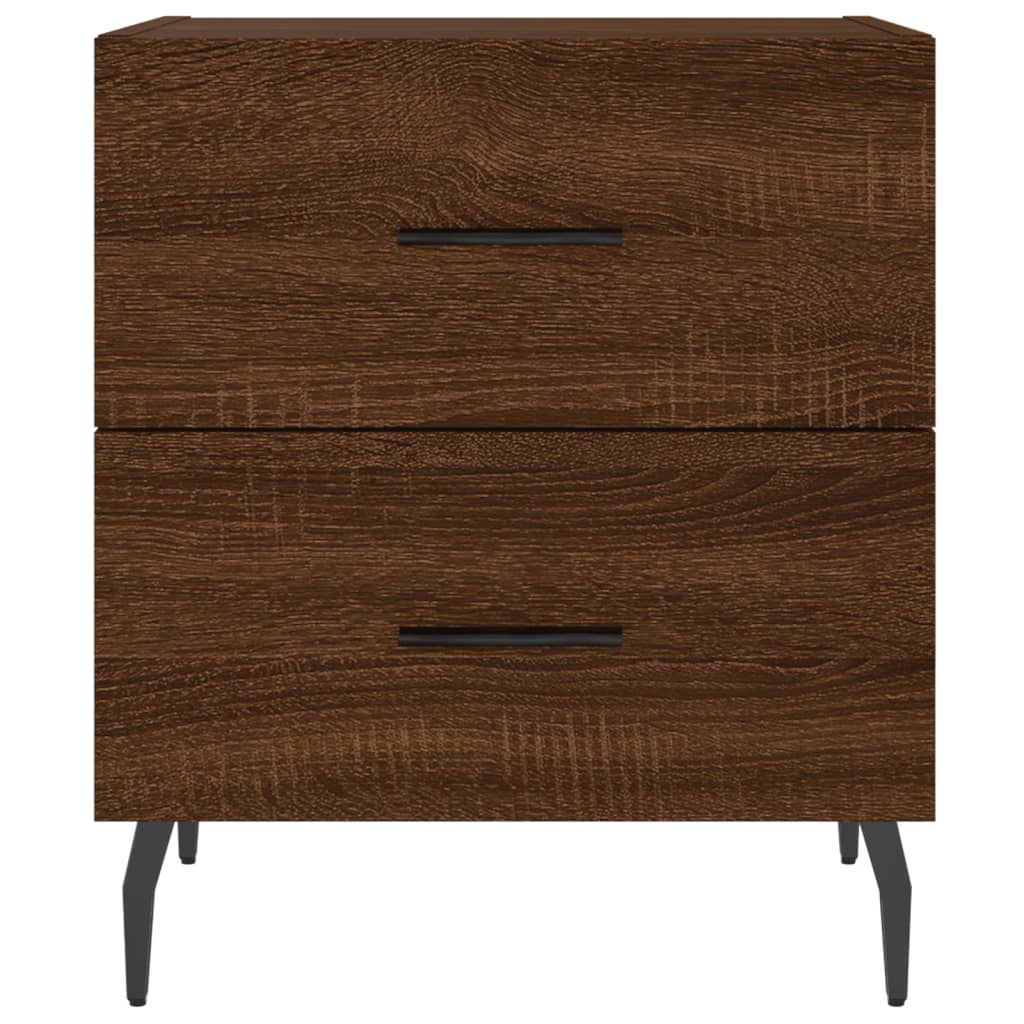 Tables de chevet 2pcs. Aspect chêne brun 40x35x47,5cm matériau bois