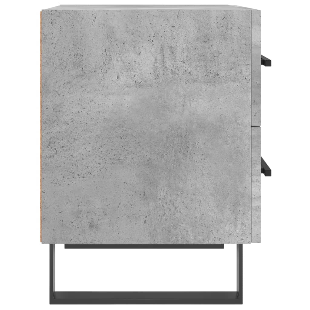 Nachttisch Betongrau 40x35x47,5 cm Holzwerkstoff