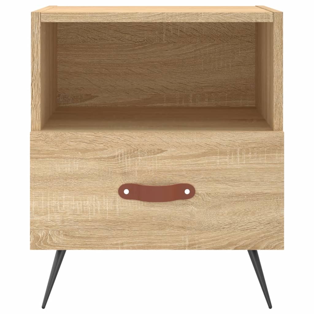 Tables de chevet 2 pcs. Chêne Sonoma 40x35x47,5 cm matériau bois