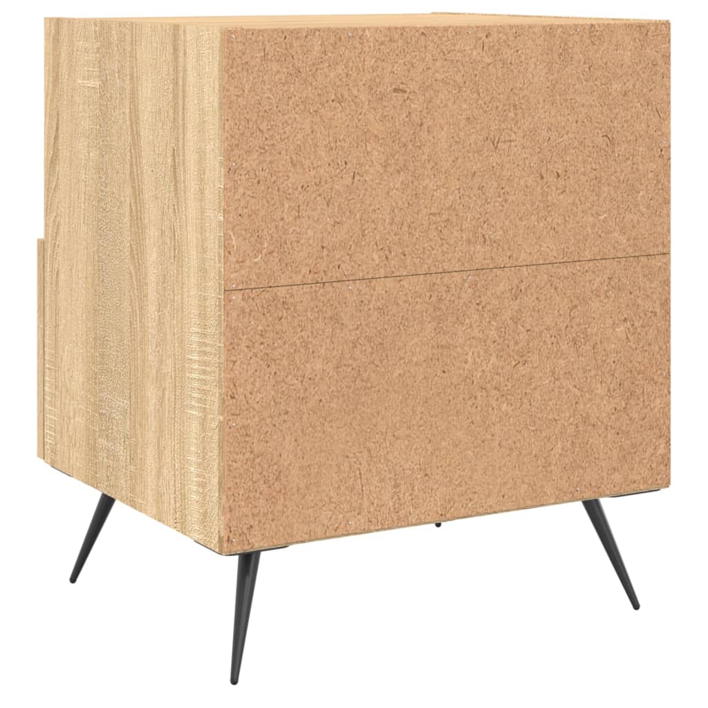 Tables de chevet 2 pcs. Chêne Sonoma 40x35x47,5 cm matériau bois