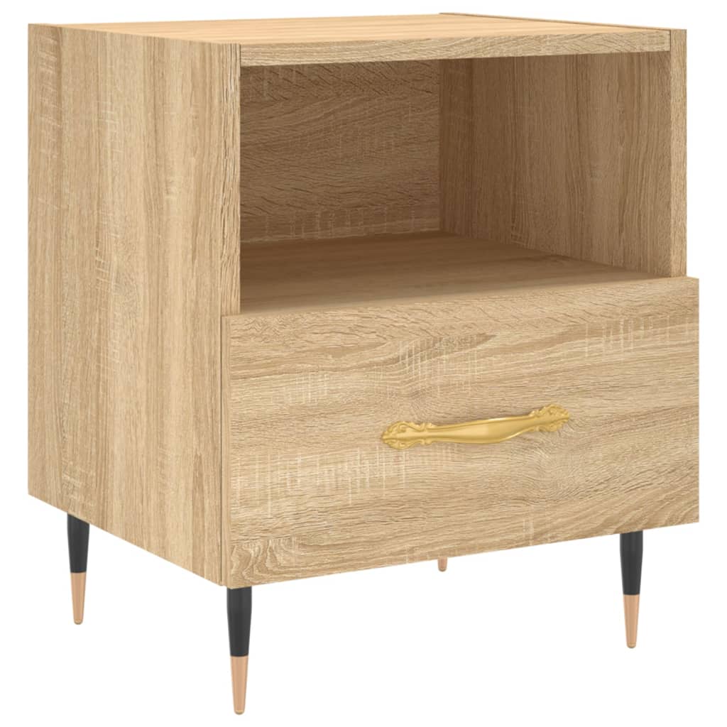 Tables de chevet 2 pcs. Chêne Sonoma 40x35x47,5 cm matériau bois