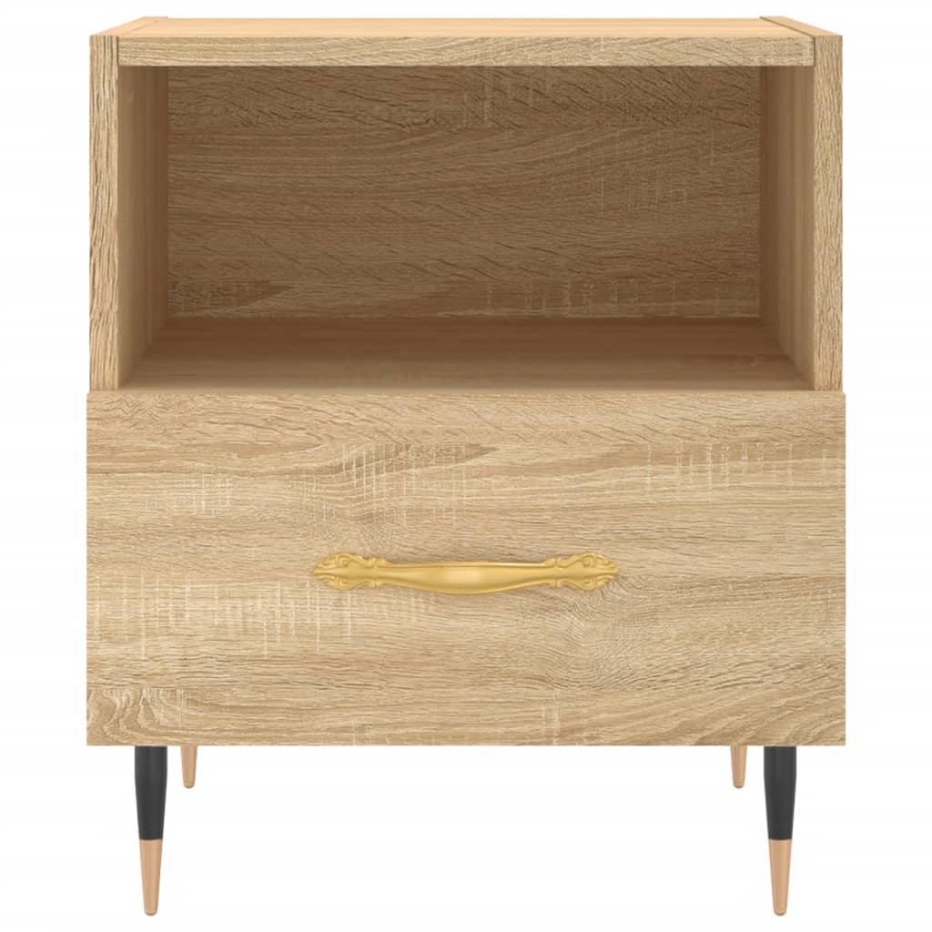 Tables de chevet 2 pcs. Chêne Sonoma 40x35x47,5 cm matériau bois