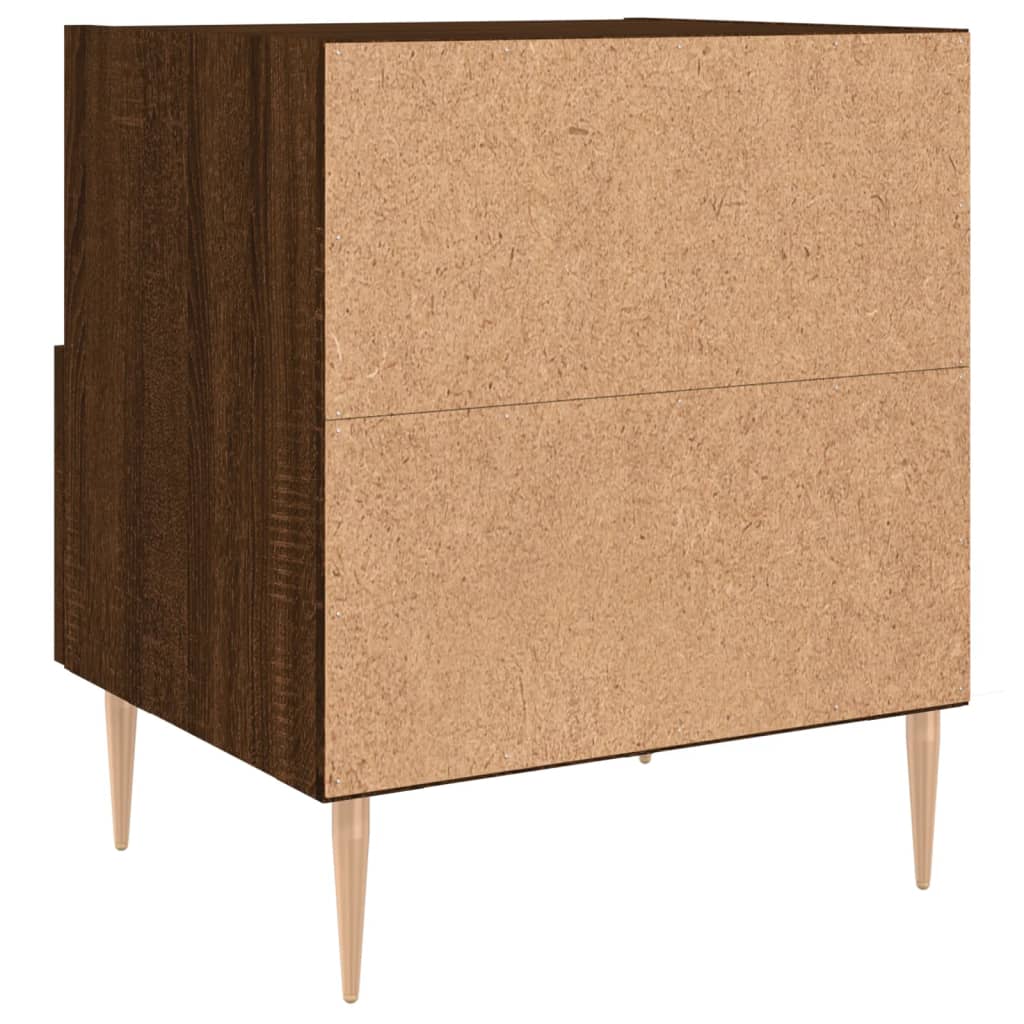 Nachttische 2Stk. Braun Eichen-Optik 40x35x47,5cm Holzwerkstoff