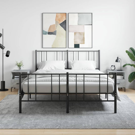 Bedside tables 2 pcs. Concrete grey 40x35x47.5 cm wood material