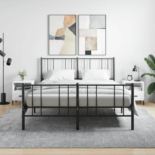 Bedside tables 2 pcs. White 40x35x47.5 cm wood material