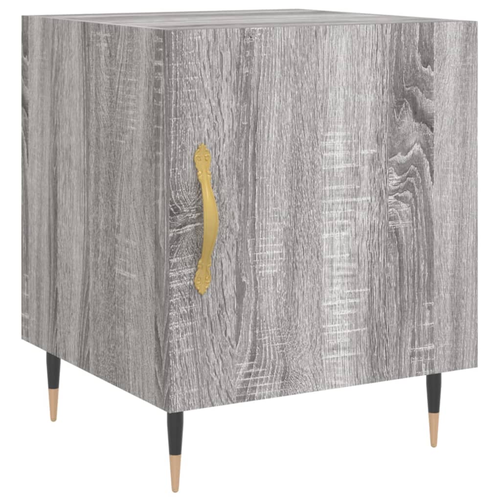 Table de chevet grise Sonoma 40x40x50 cm en bois