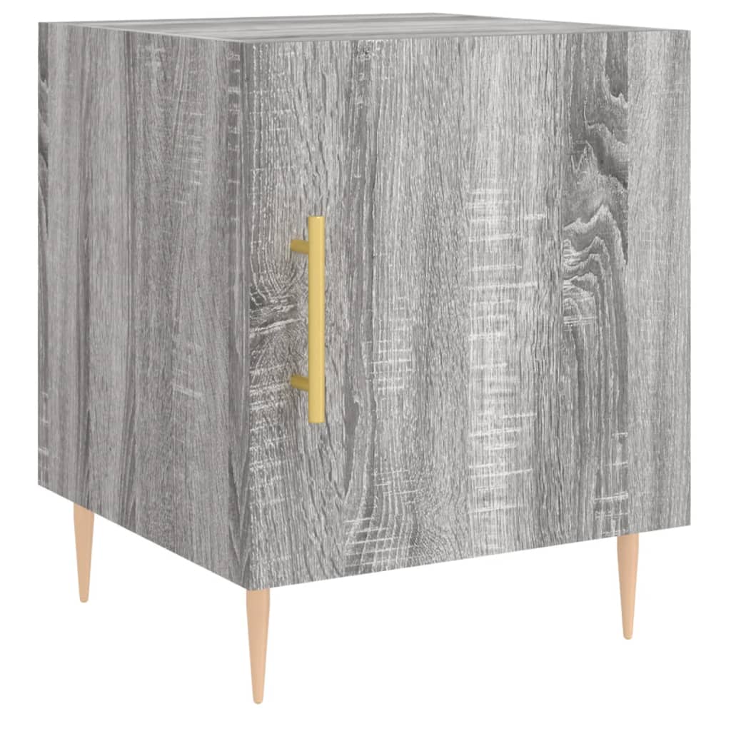 Table de chevet grise Sonoma 40x40x50 cm en bois