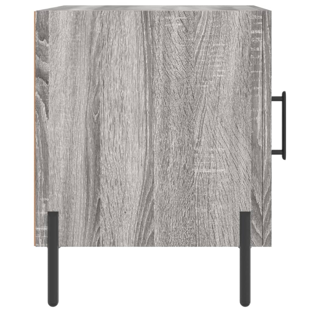 Table de chevet grise Sonoma 40x40x50 cm en bois