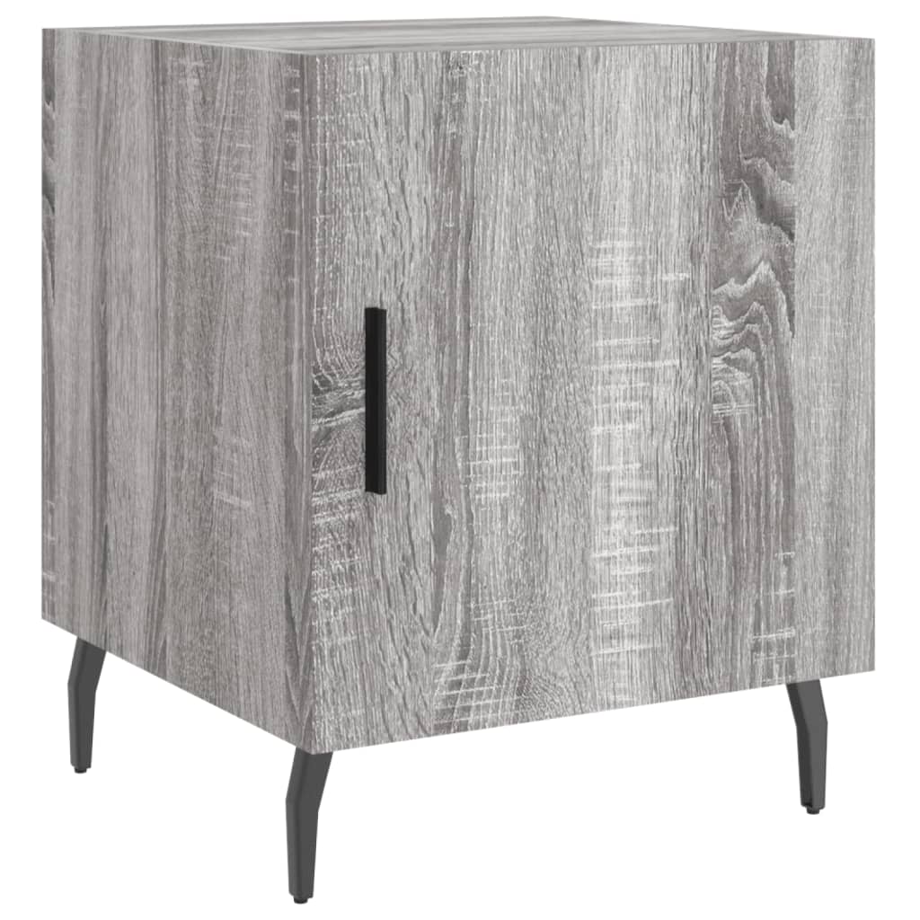 Table de chevet grise Sonoma 40x40x50 cm en bois