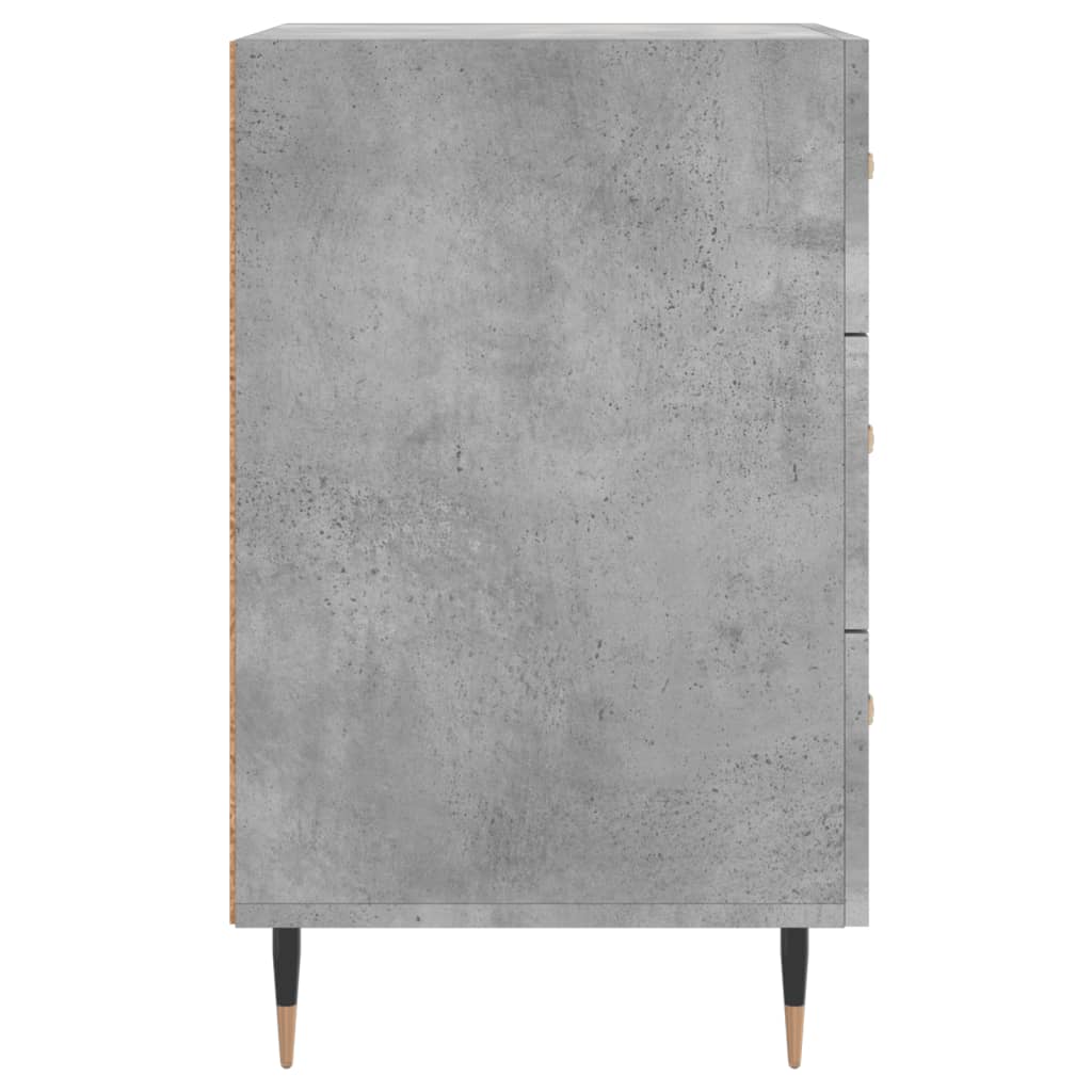 Nachttisch Betongrau 40x40x66 cm Holzwerkstoff