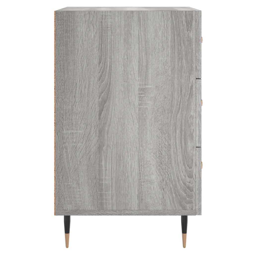 Table de chevet grise Sonoma 40x40x66 cm en bois