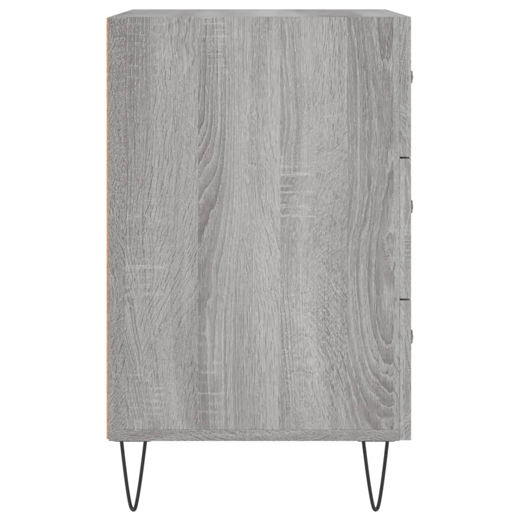 Nachttisch Grau Sonoma 40x40x66 cm Holzwerkstoff