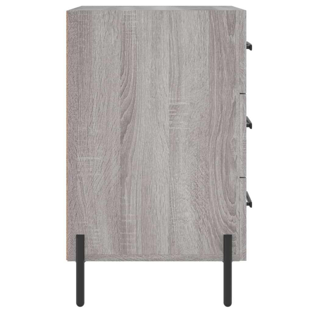 Nachttisch Grau Sonoma 40x40x66 cm Holzwerkstoff