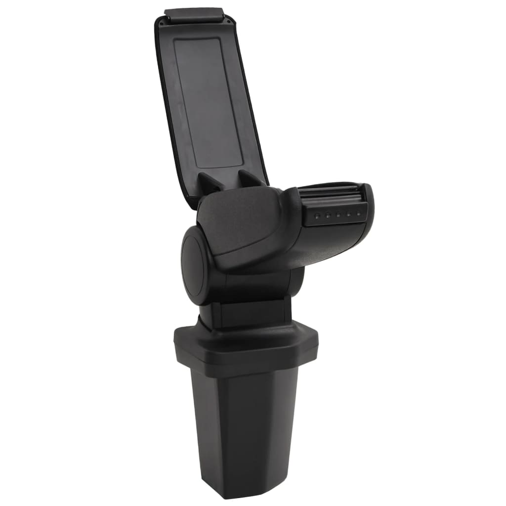 Auto-Armlehne für HYUNDAI I20 (2015–2019) Schwarz 15x32x(40–52) cm ABS