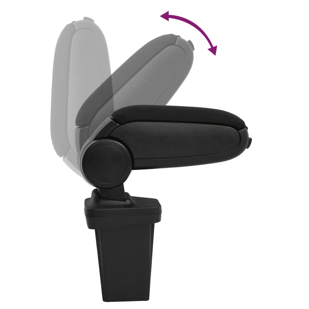 Auto-Armlehne für HYUNDAI I20 (2015–2019) Schwarz 15x32x(40–52) cm ABS