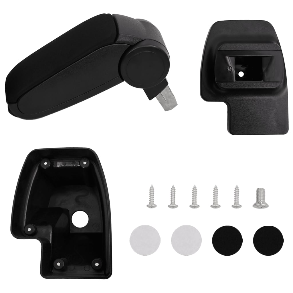 Auto-Armlehne Schwarz 15x35x(33–49,5) cm ABS