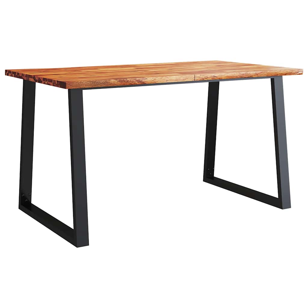 Dining table tree edge 140x80x75 cm solid wood acacia