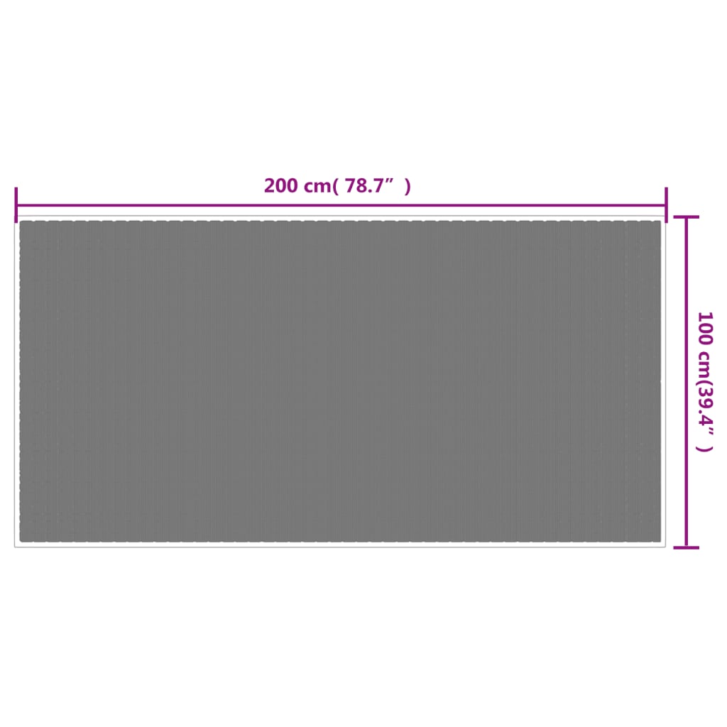 Outdoor-Teppich Aquablau und Weiß 100x200 cm Beidseitig Nutzbar