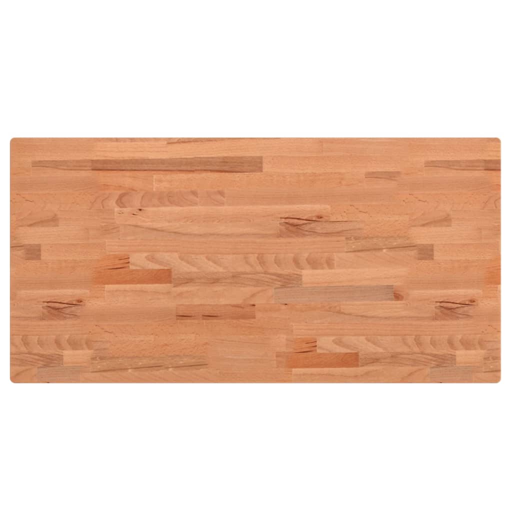 Tischplatte 80x40x1,5 cm Rechteckig Massivholz Buche