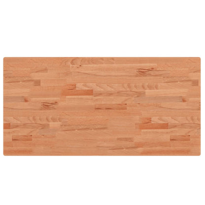 Tischplatte 100x50x2,5 cm Rechteckig Massivholz Buche