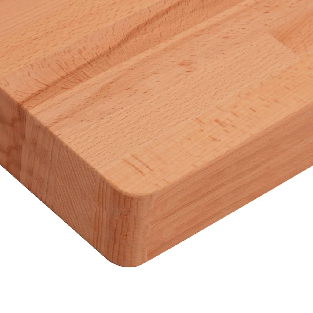 Tischplatte 80x40x4 cm Rechteckig Massivholz Buche