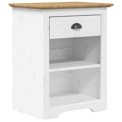 Nachttisch BODO Braun 53x38,5x67 cm Massivholz Kiefer