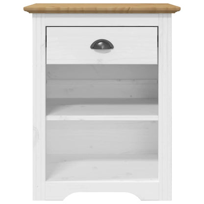 Nachttisch BODO Braun 53x38,5x67 cm Massivholz Kiefer