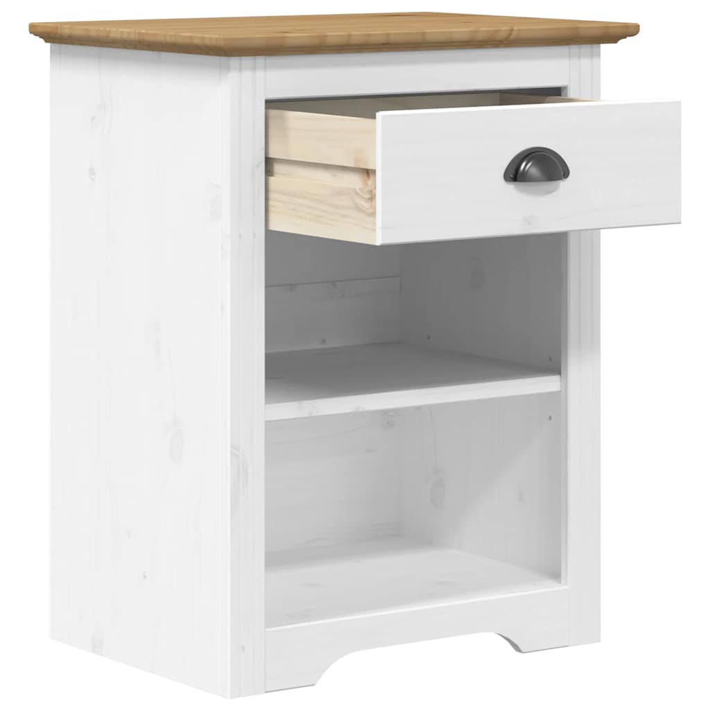 Nachttisch BODO Braun 53x38,5x67 cm Massivholz Kiefer