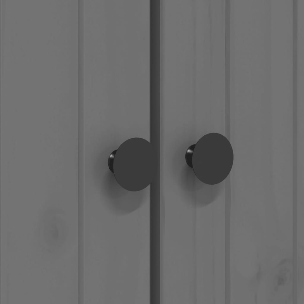 BODO bookcase grey 82x40x173 cm solid pine wood