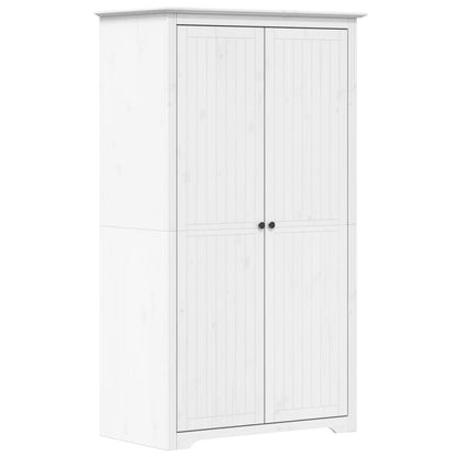 Kleiderschrank BODO Weiß 99x53,5x173 cm Massivholz Kiefer