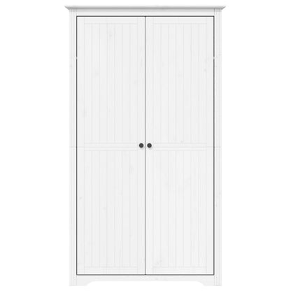 Kleiderschrank BODO Weiß 99x53,5x173 cm Massivholz Kiefer