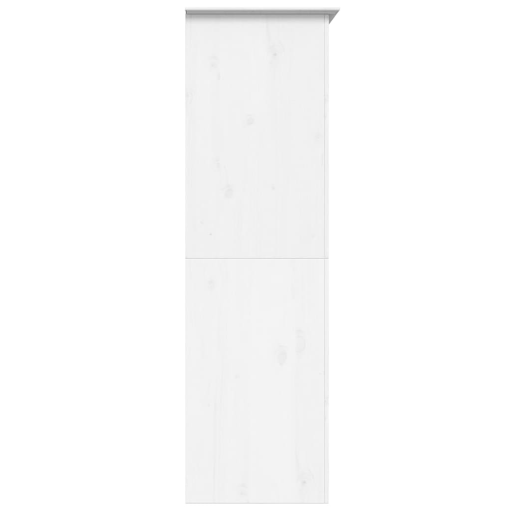 Armoire BODO blanc 99x53,5x173 cm bois de pin massif