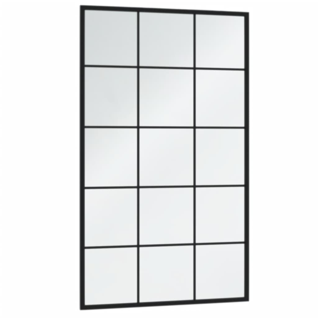 Wandspiegel 3 Stk. Schwarz 100x60 cm Metall