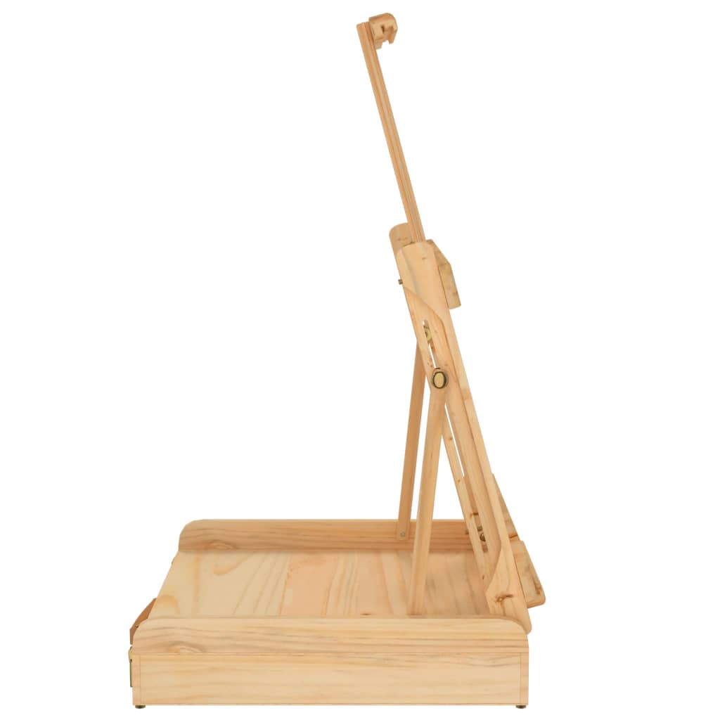 Tischstaffelei mit Schublade 41,5x37x12 cm Massivholz Kiefer