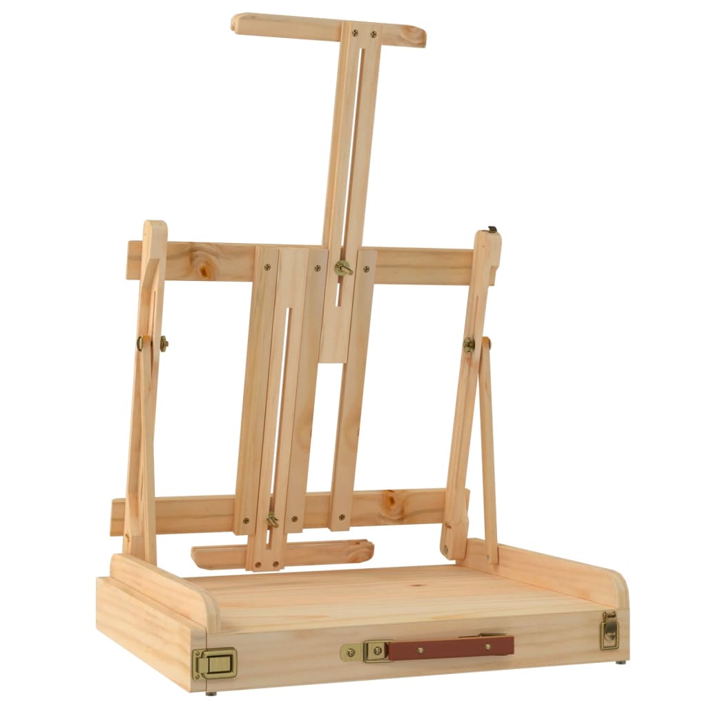 Tischstaffelei mit Schublade 41,5x37x12 cm Massivholz Kiefer