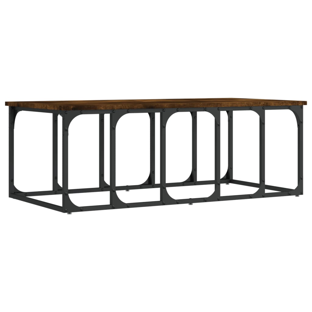 Coffee table smoked oak 100x50x35.5 cm wood material