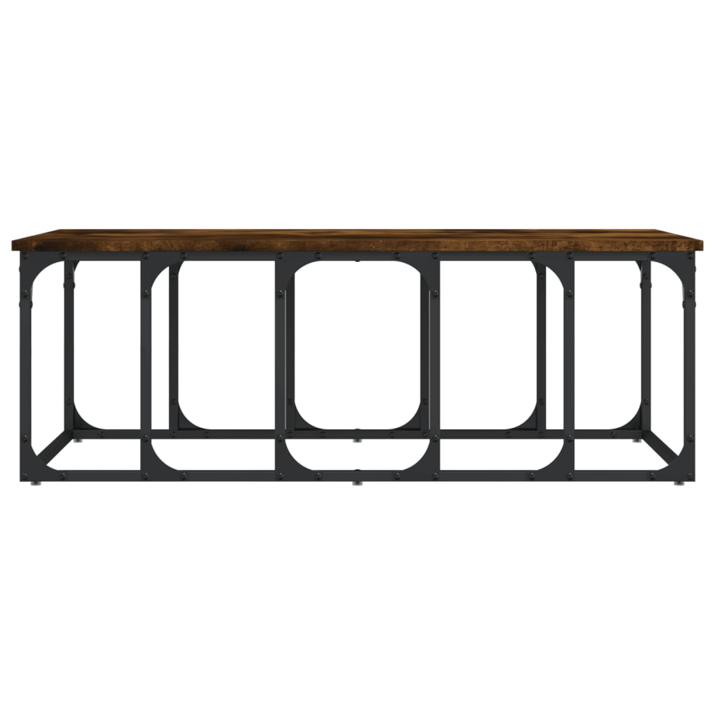 Coffee table smoked oak 100x50x35.5 cm wood material