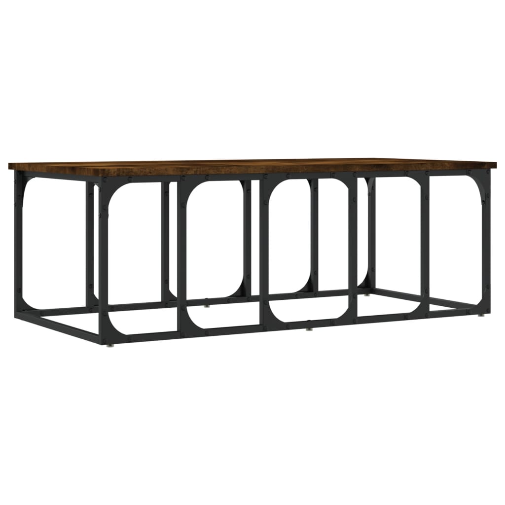 Coffee table smoked oak 100x50x35.5 cm wood material