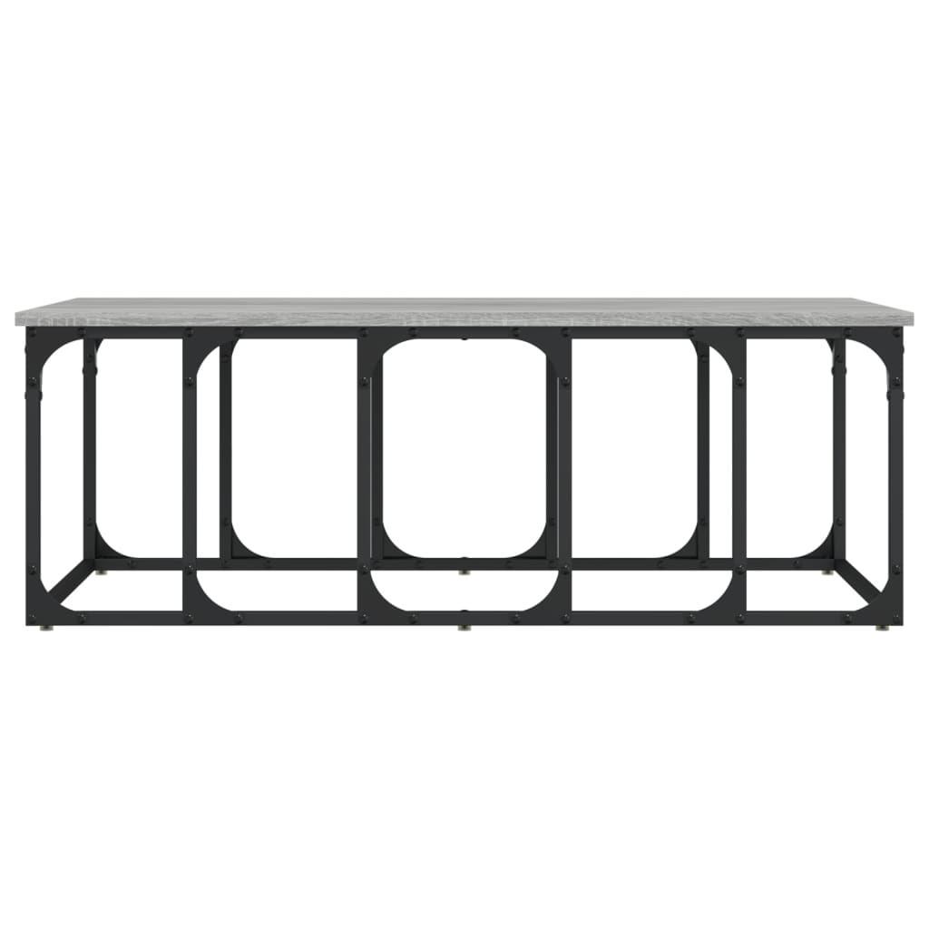 Table basse Sonoma grise 100x50x35,5 cm en bois