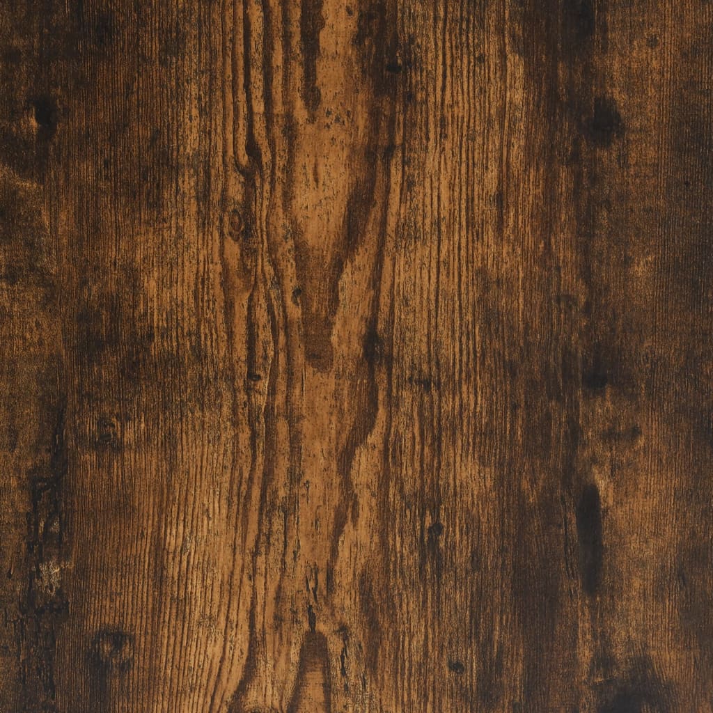 Table de chevet murale chêne fumé 35x30x51 cm matière bois