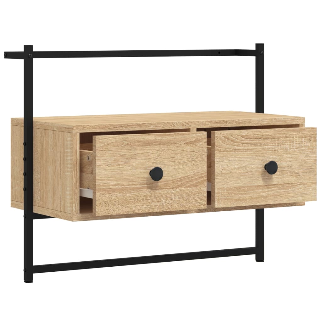 TV-Wandschrank Sonoma-Eiche 60,5x30x51 cm Holzwerkstoff