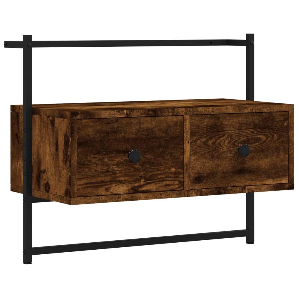 TV-Wandschrank Räuchereiche 60,5x30x51 cm Holzwerkstoff