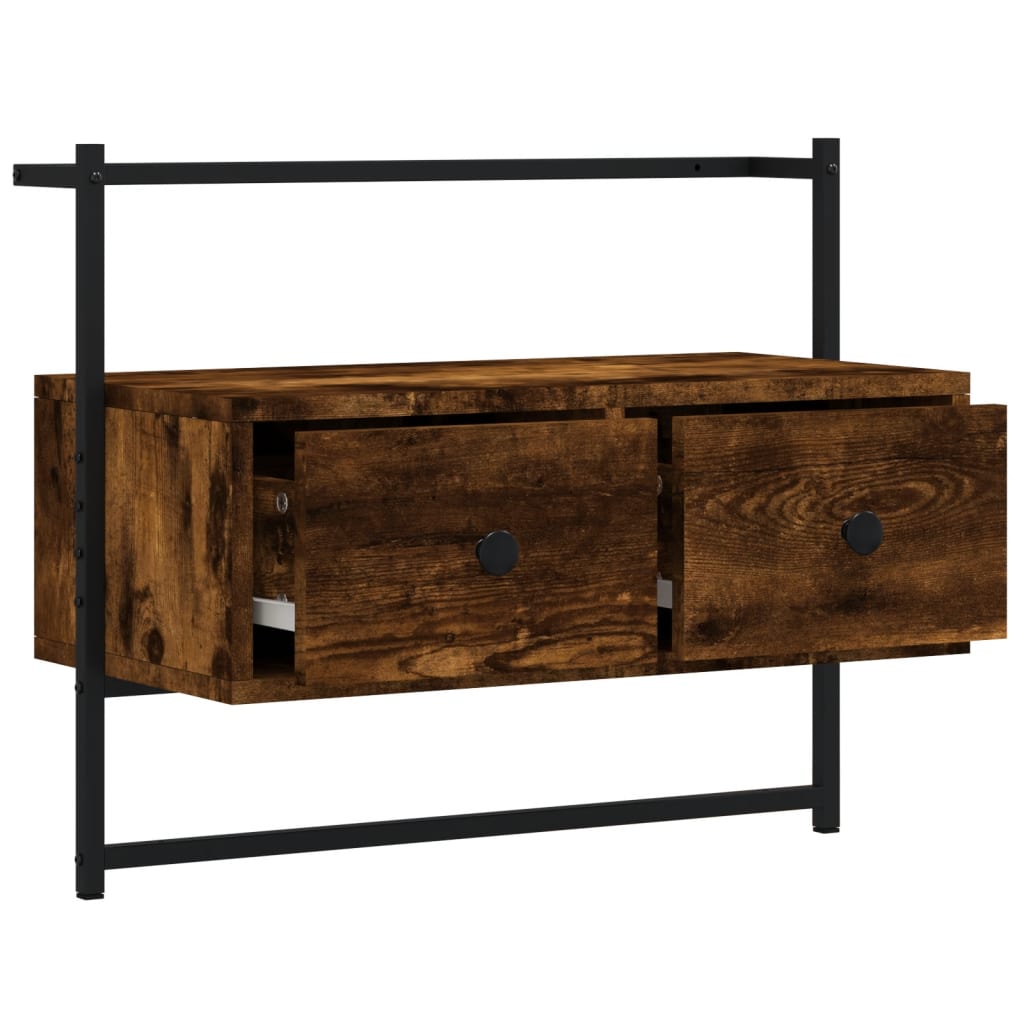 TV-Wandschrank Räuchereiche 60,5x30x51 cm Holzwerkstoff