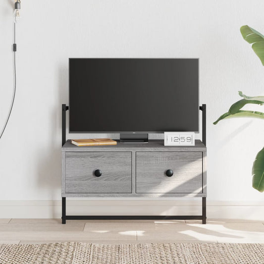 Meuble TV mural gris Sonoma 60,5x30x51 cm en bois