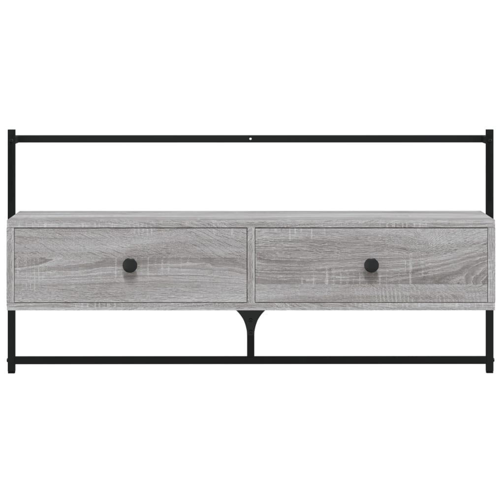 TV-Wandschrank Grau Sonoma 100,5x30x51 cm Holzwerkstoff